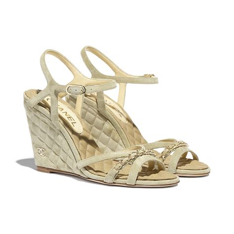 sandalias chanel originales|chanel suede sandals.